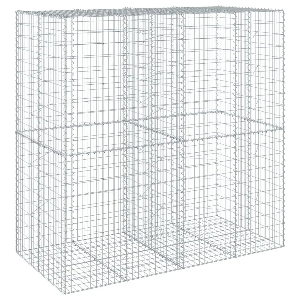 Gabion Basket Outdoor Garden 200x100x200 cm Retaining Wall Decor
