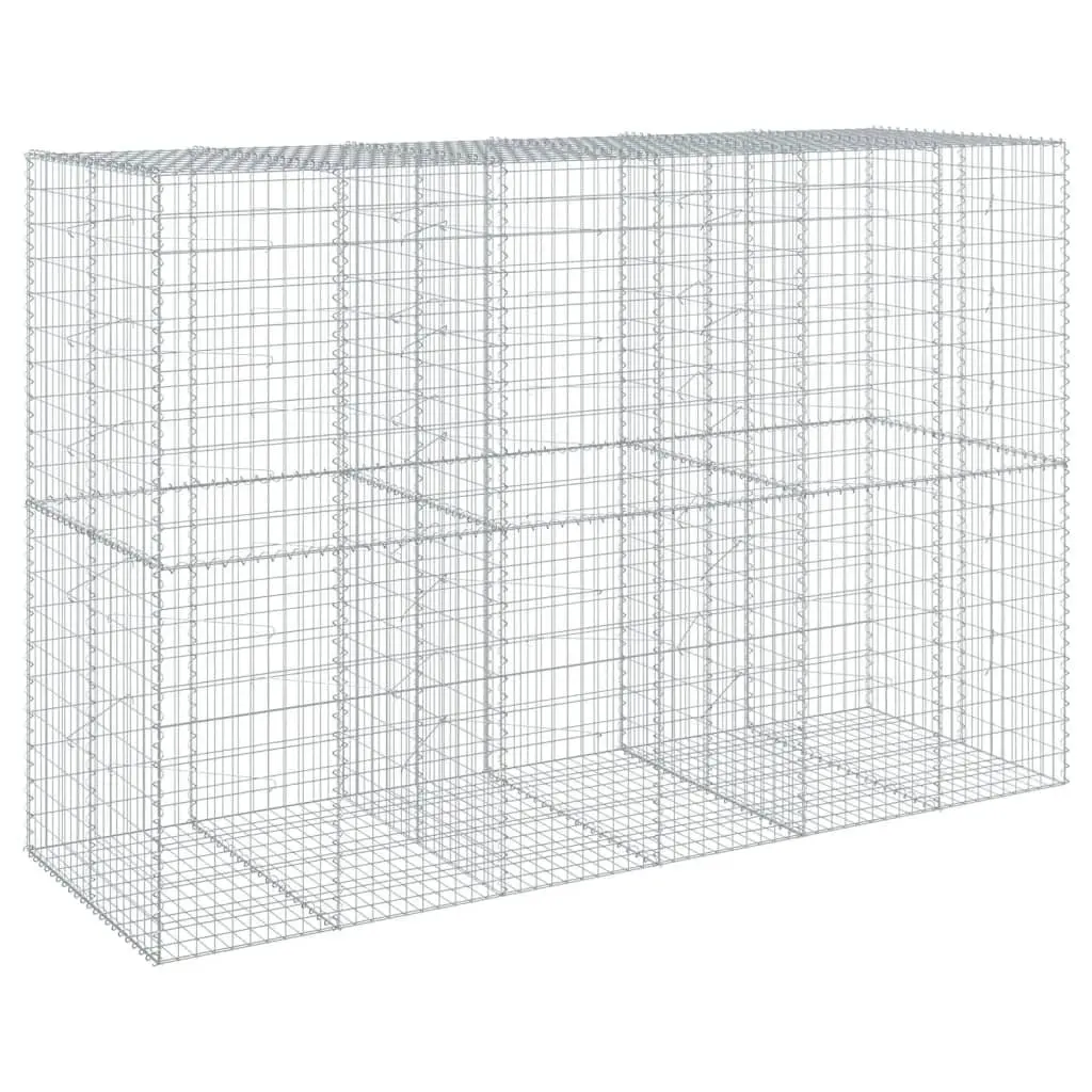 Gabion Basket Garden Planter 300x100x200 cm Galvanised Iron Wire