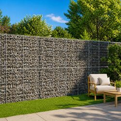 Gabion Basket Dimensions 350x100x200cm, Galvanised Iron