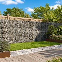Gabion Basket with Cover - 500 x 100 x 200 cm Dimensions