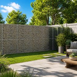 Gabion Basket Specifications: 550x100x200 cm, Galvanised Iron Wire