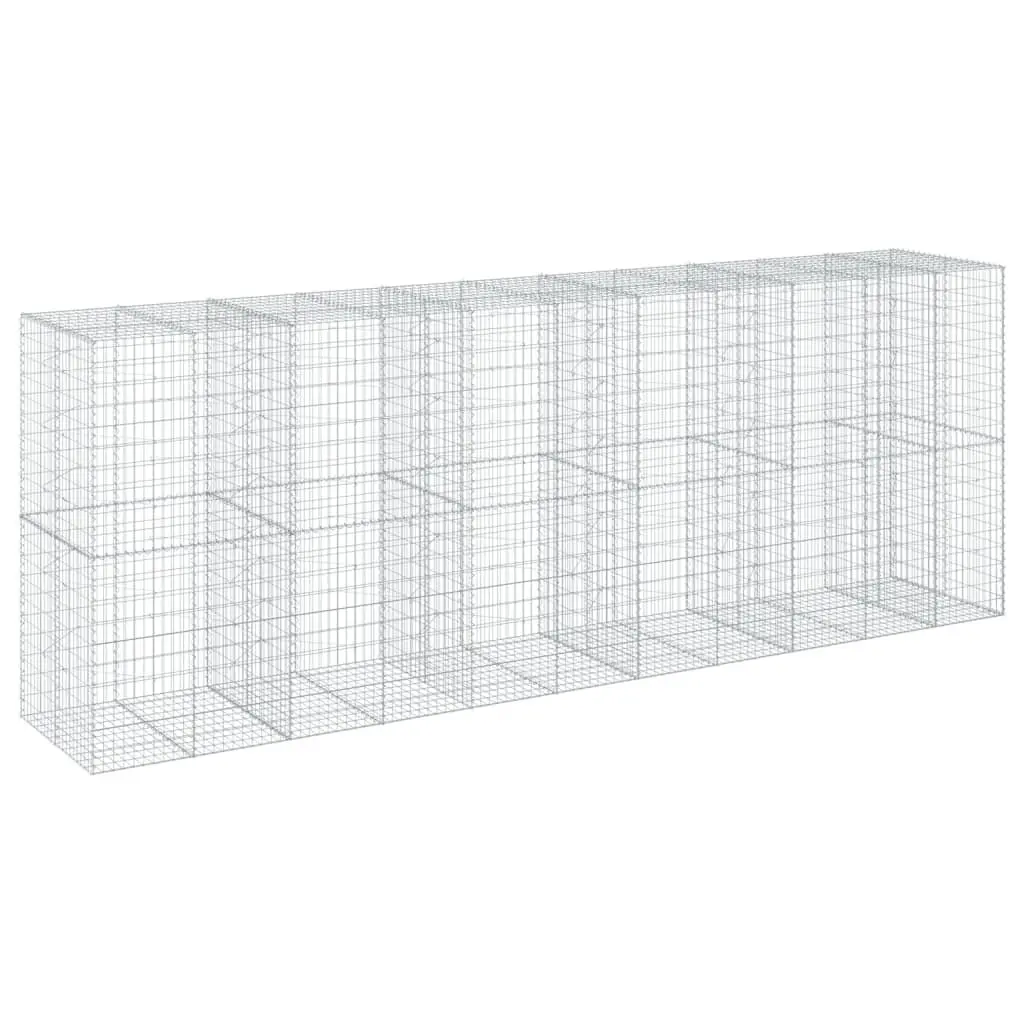 Gabion Basket for Garden 550x100x200 cm Galvanised Iron Wire