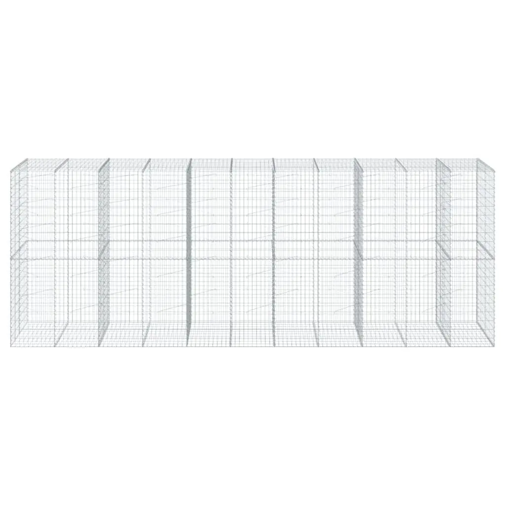 Gabion Basket for Garden 550x100x200 cm Galvanised Iron Wire