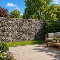 Gabion Basket with Cover Specifications: 850x100x200 cm, Galvanised Iron