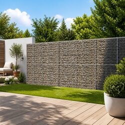 Gabion Basket Specifications: 1050x100x200 cm, Galvanised Iron