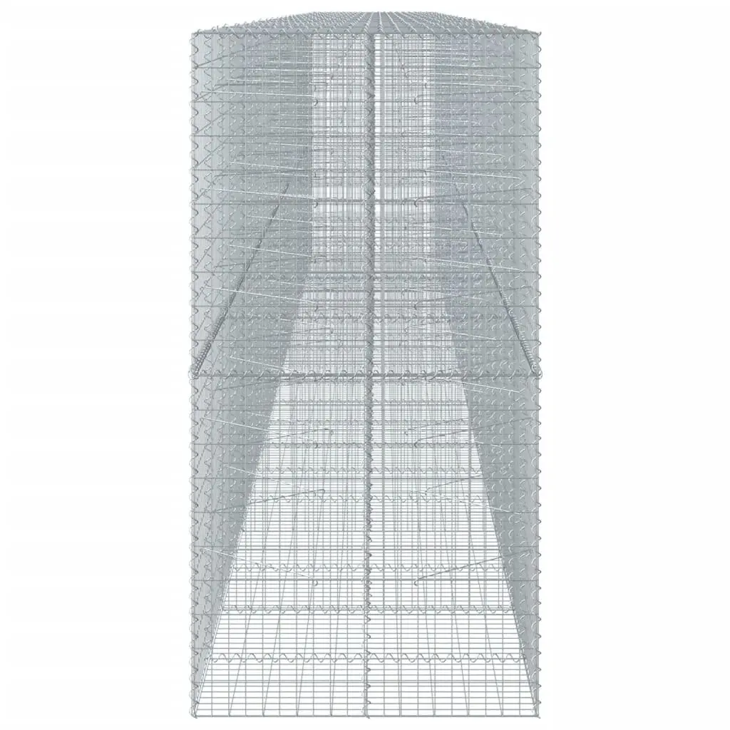 Gabion Basket for Garden 1050x100x200 cm Galvanised Iron Wire
