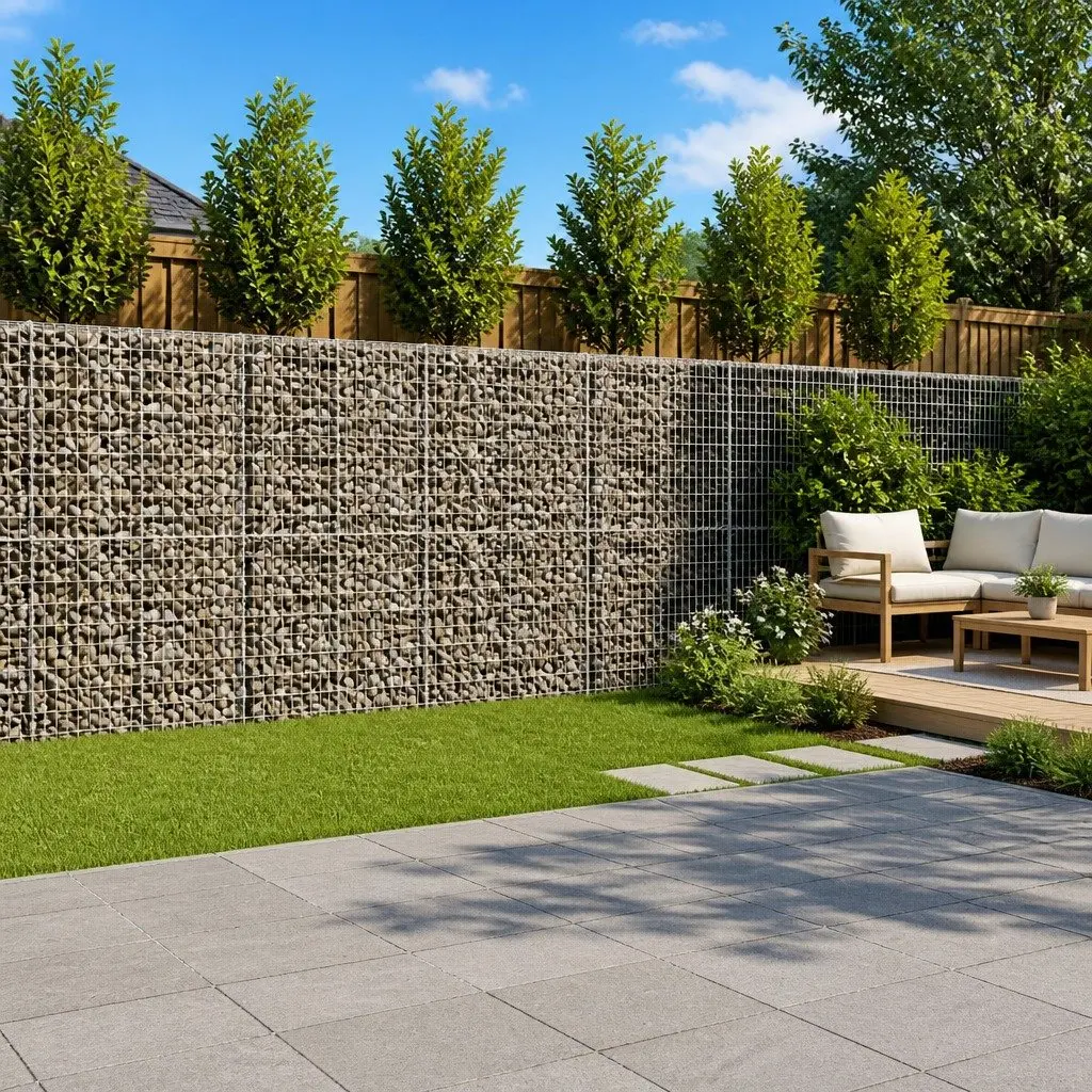 Gabion Basket Garden Outdoor 1100x100x200cm Galvanised Iron Wire