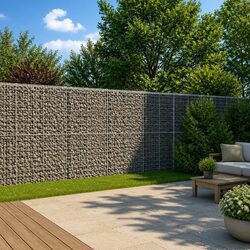 Gabion Basket - 1200x100x200 cm, Galvanised Iron