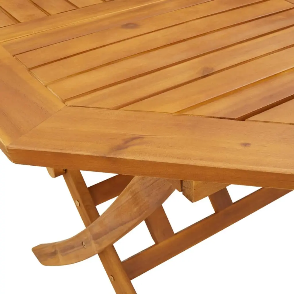 5 Piece Folding Garden Dining Set Outdoor Furniture Acacia Brown