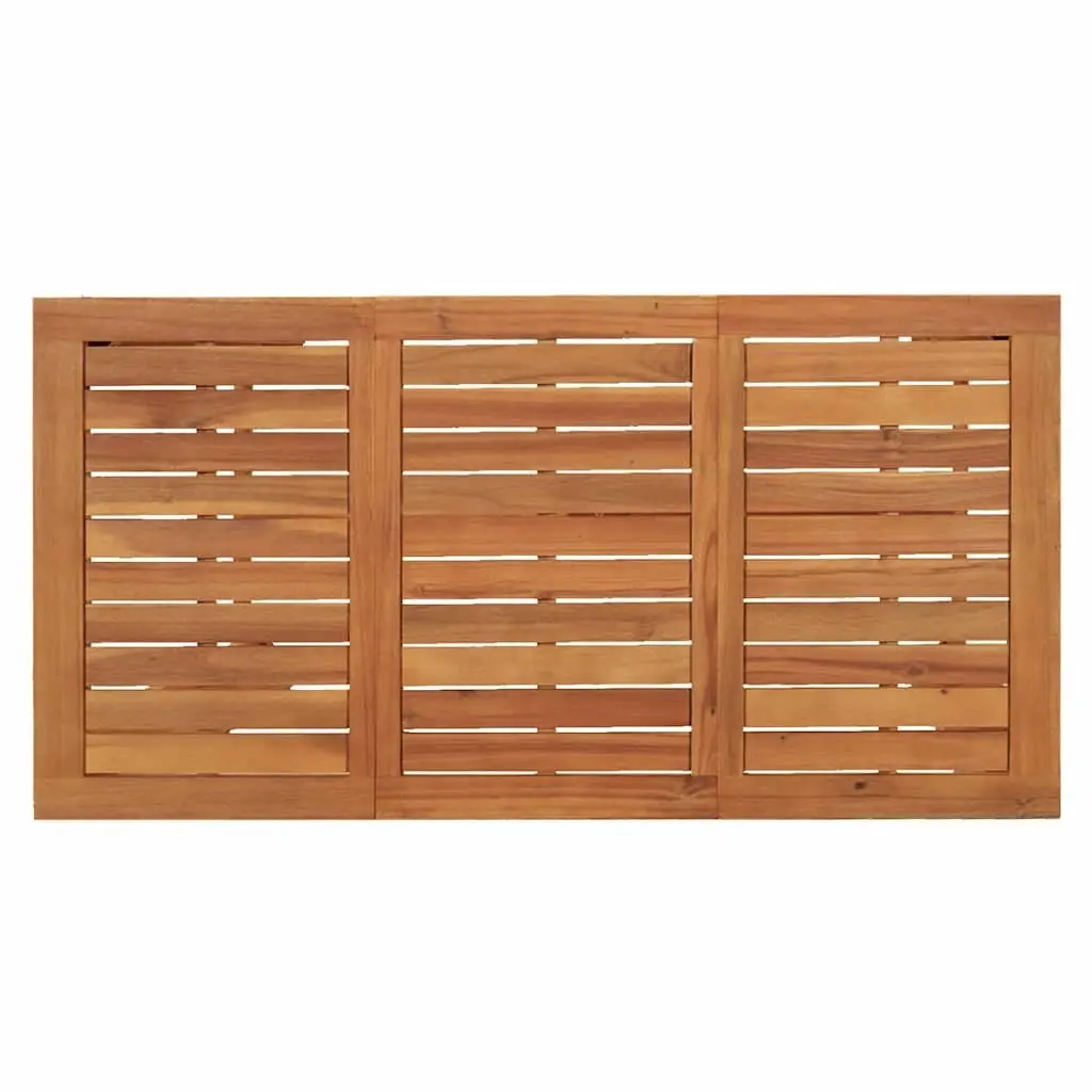 Garden Bar Set Outdoor Use 7 Piece Grey Acacia Wood Poly Rattan