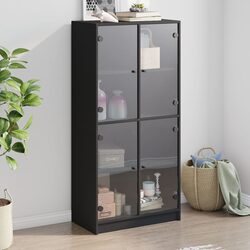 Specifications of Highboard Storage Cabinet in Black