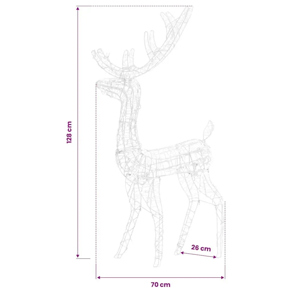 Christmas Standing Reindeer Decoration