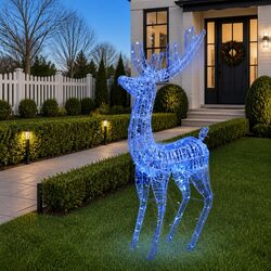 Specifications of the 180cm Blue LED Acrylic Reindeer Decor