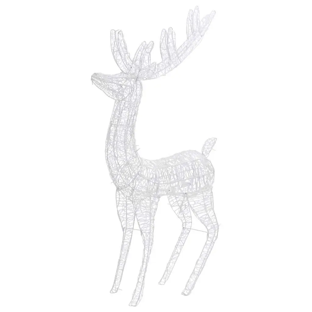 Acrylic Christmas Reindeer Outdoor Decor 180cm with Blue LED Lights
