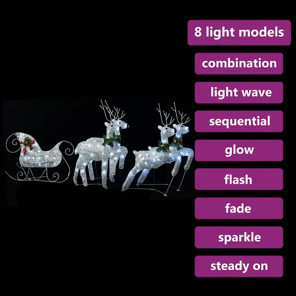Reindeer Sleigh Christmas Decor
