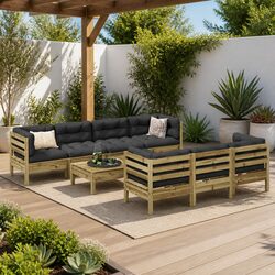 8 Piece Garden Sofa Set - Specs and Details for Quality Outdoors