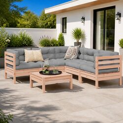 Specifications of the 6 Piece Garden Sofa Set with Cushions