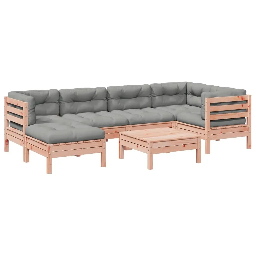 7 Piece Garden Sofa Set with Cushions Outdoor Furniture Patio Seating Modular
