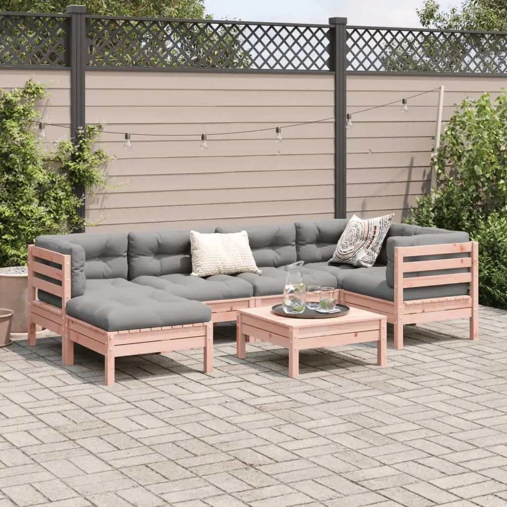 7 Piece Garden Sofa Set with Cushions Outdoor Furniture Patio Seating Modular