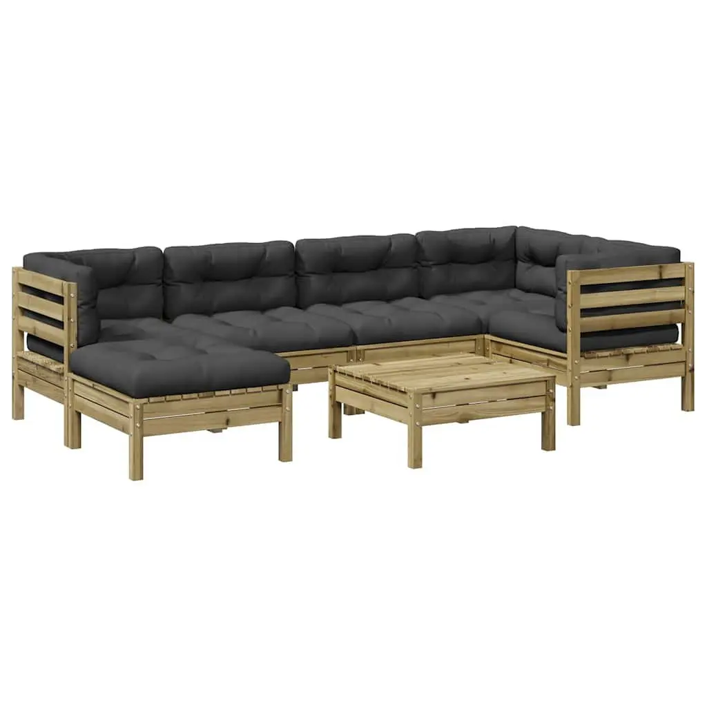7 Piece Modular Garden Sofa Set