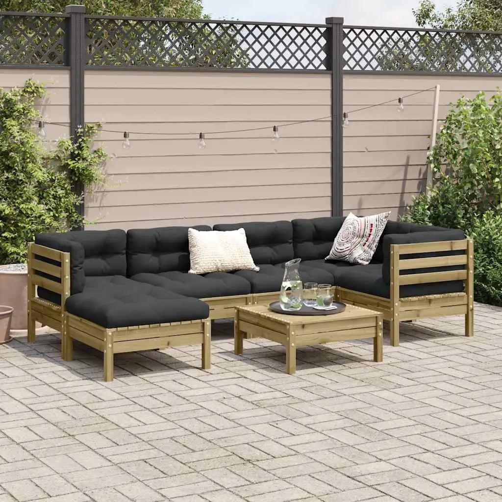7 Piece Modular Garden Sofa Set