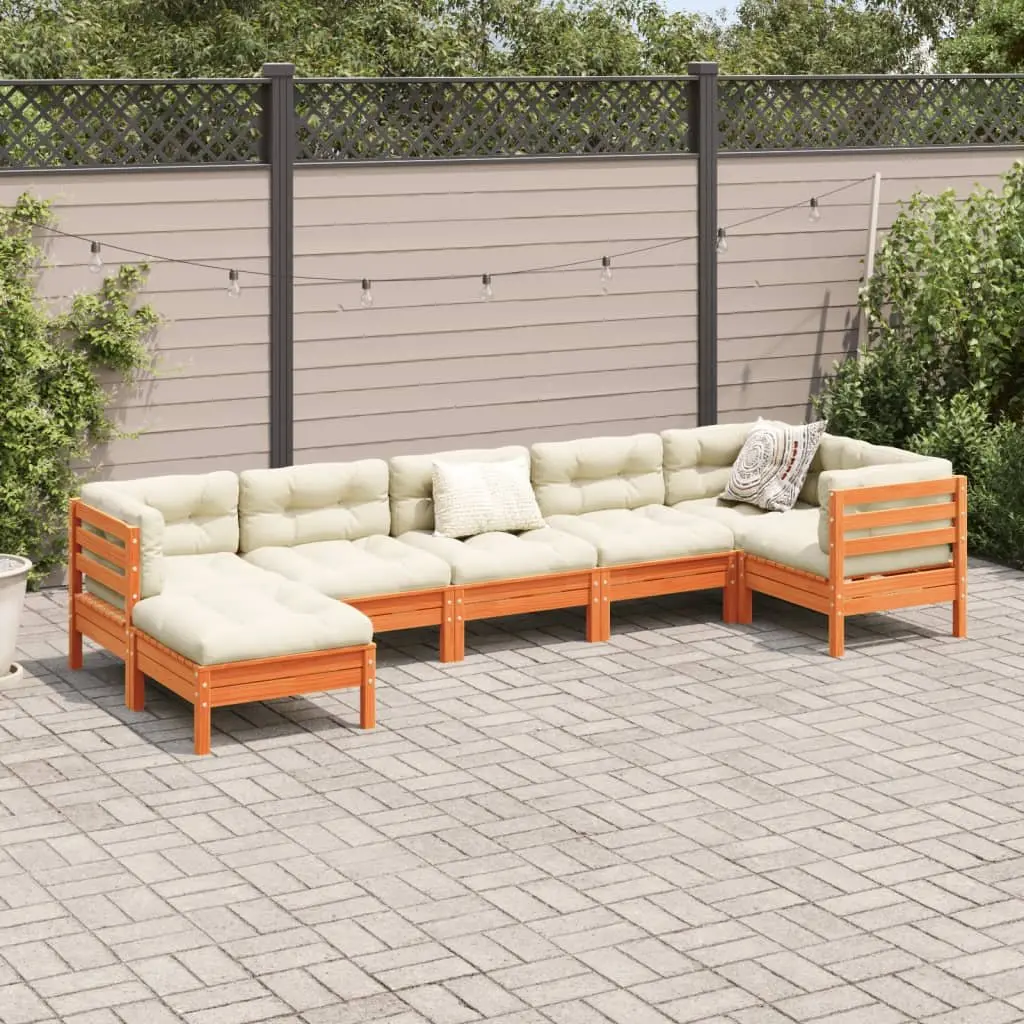 7 Piece Outdoor Garden Sofa Set