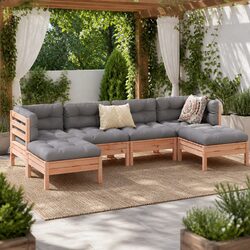 6-Piece Garden Sofa Set: Dimensions and Material Specs