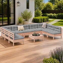 Detailed Specs for 10-Piece Outdoor Garden Sofa Set
