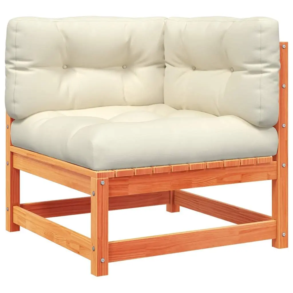 6-Piece Brown Outdoor Sofa Set with Cushions