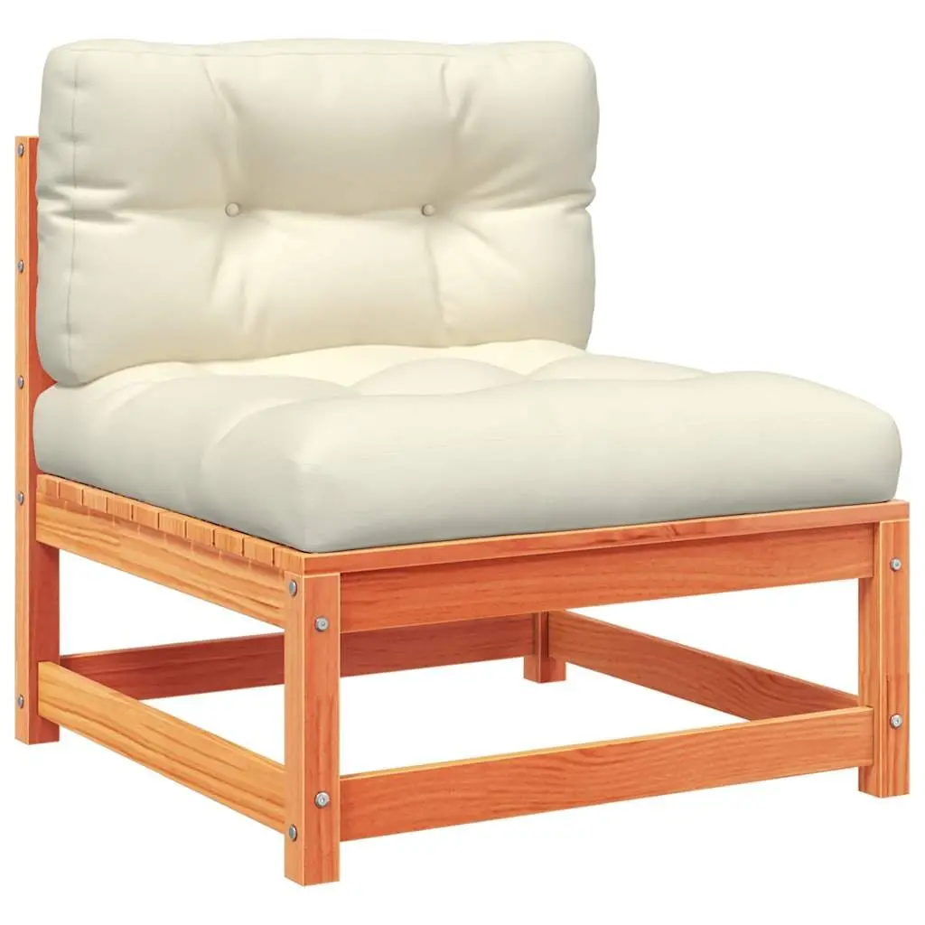 6-Piece Brown Outdoor Sofa Set with Cushions