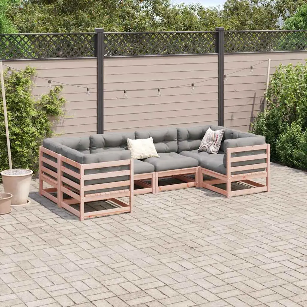 Garden Sofa Set Outdoor Furniture Modular 6 Piece with Cushions