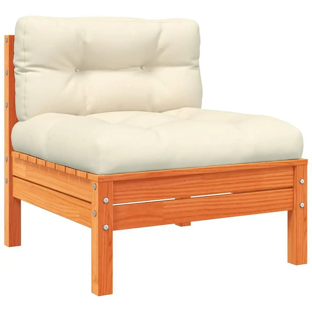 Garden Sofa Set 9 Piece Outdoor Furniture Brown Cushions Patio Seating Modular