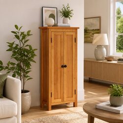 Storage Cabinet Specifications: 50x22x110 cm, Oak