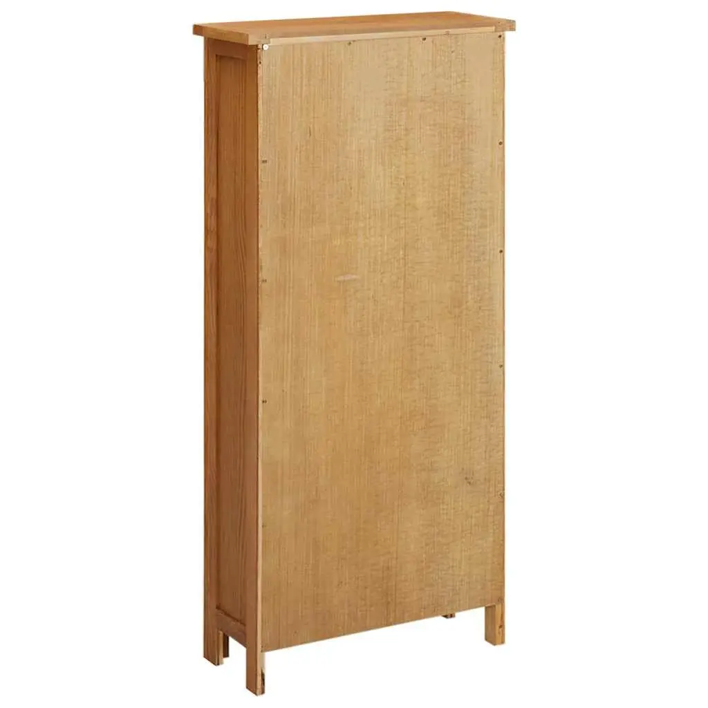 Storage Cabinet for Bedroom Living Room 50x22x110 cm Solid Oak Wood Brown
