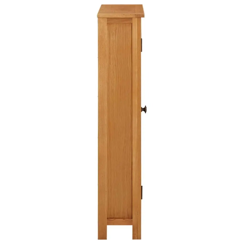 Storage Cabinet for Bedroom Living Room 50x22x110 cm Solid Oak Wood Brown