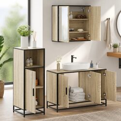 Specifications of 3-Piece Brown Bathroom Furniture Set