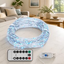 LED String Lights 30m with 300 Cold White LEDs