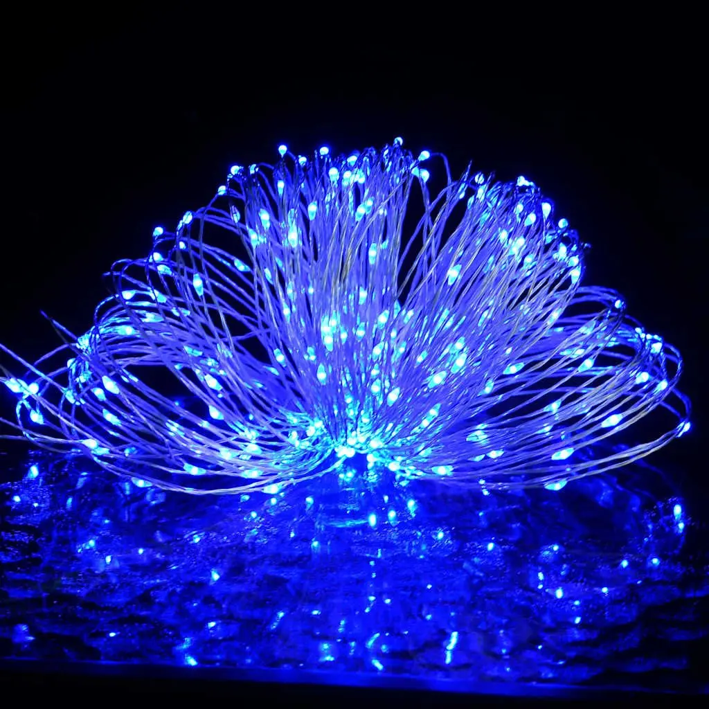 LED String Lights with 150 Blue LEDs, 15m Length