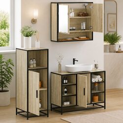 Specifications for 3-Piece Brown Bathroom Furniture Set