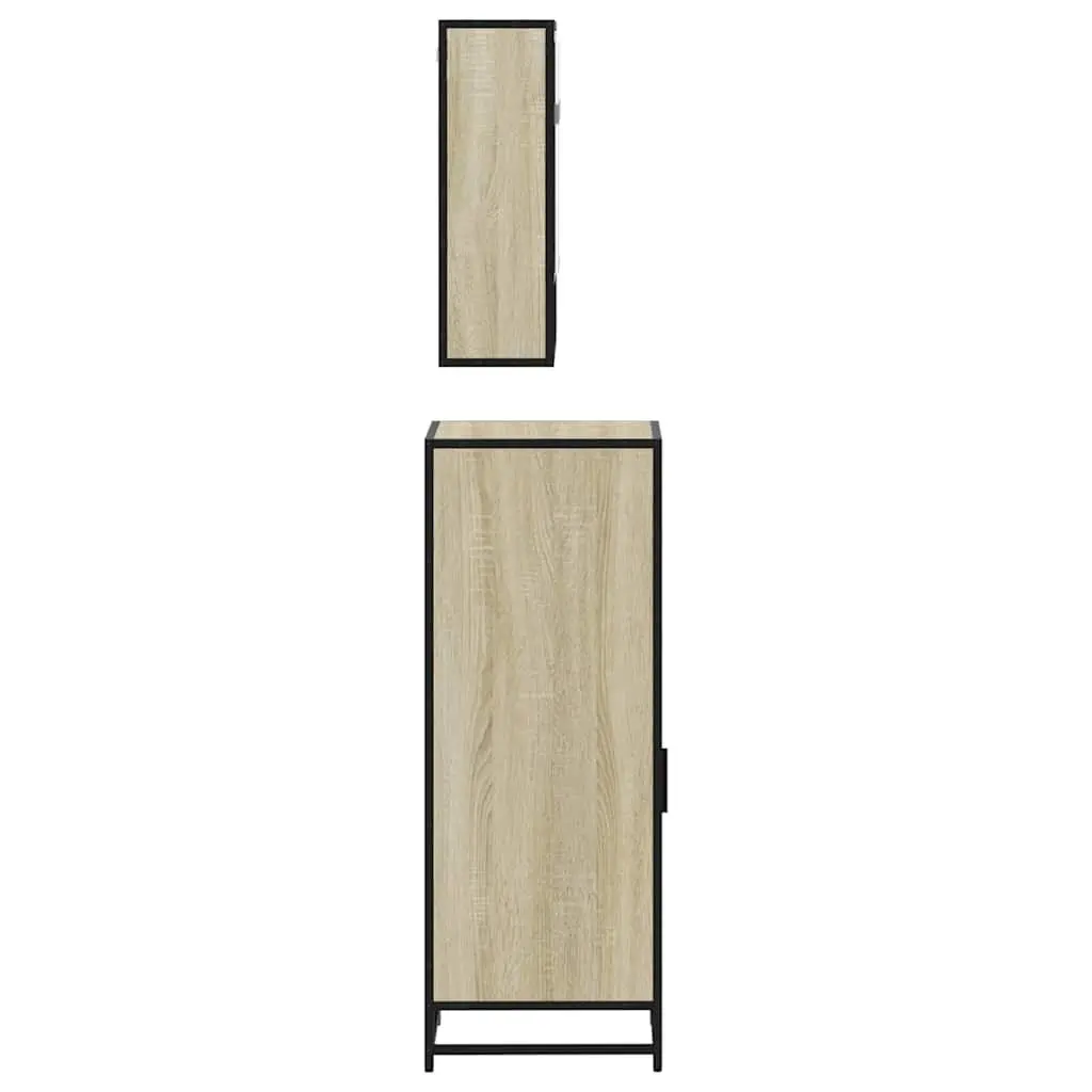 3-Piece Brown Bathroom Furniture Set