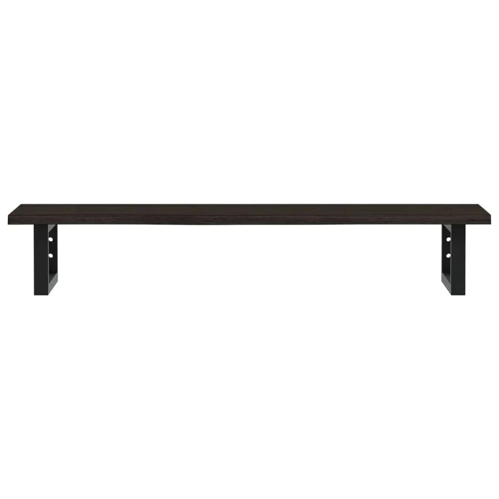 Steel and Oak Floating Basin Shelf