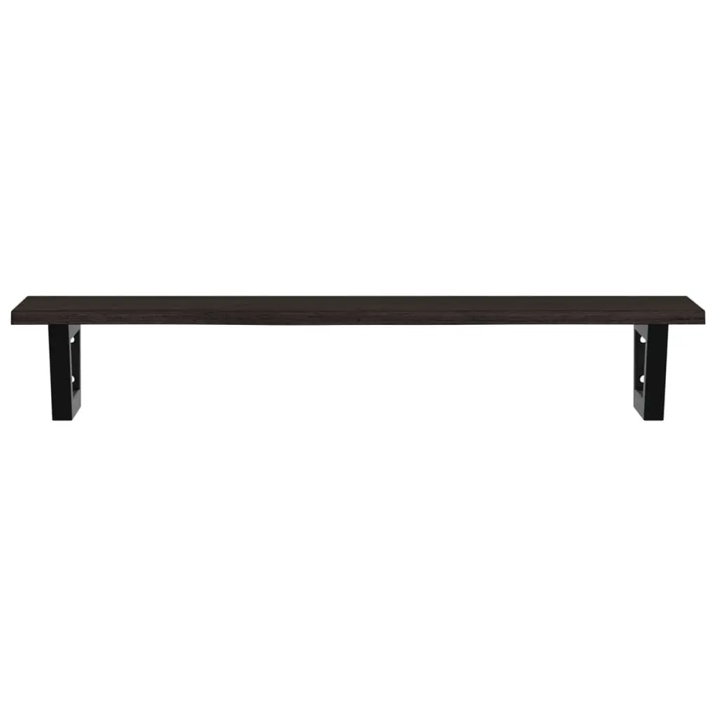 Wall Mounted Basin Shelf with Oak Top