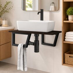 Wall Mounted Basin Shelf: Dimensions and Features Overview
