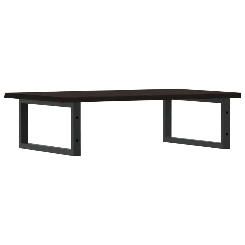 Wall Mounted Basin Shelf Bathroom Storage Steel Oak Wood Floating Cabinet Vanity