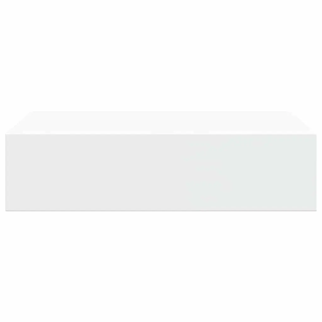 Wall-Mounted Drawer Shelves for Home Decor 2 Piece White Floating Storage Organizer