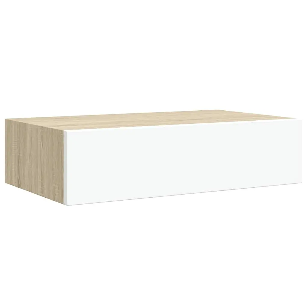 Wall Drawer Shelves Floating Storage Organiser Bedroom Living Room 40 x 23.5 x 10 cm 2 Piece