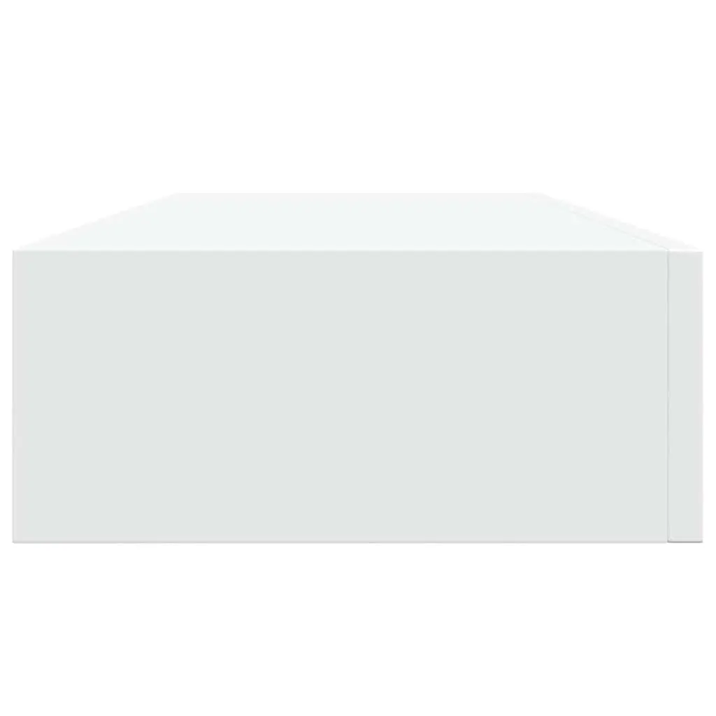 Wall-mounted Drawer Shelves for Storage 60 x 23.5 x 10 cm White Floating 2 Piece Set
