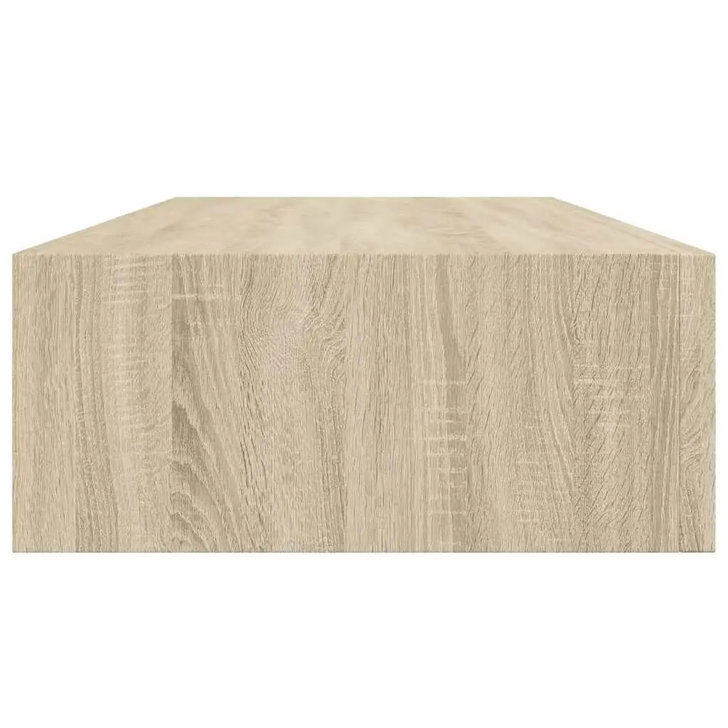 Wall-mounted Drawer Shelf for Living Room Oak Brown 60x23.5x10cm