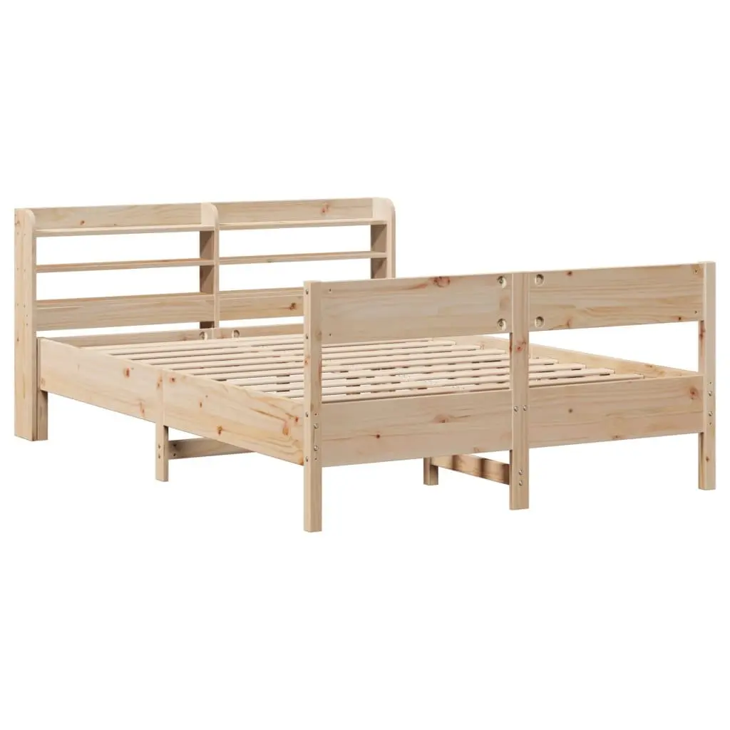Solid Pine Wood Bed Frame 150x200cm