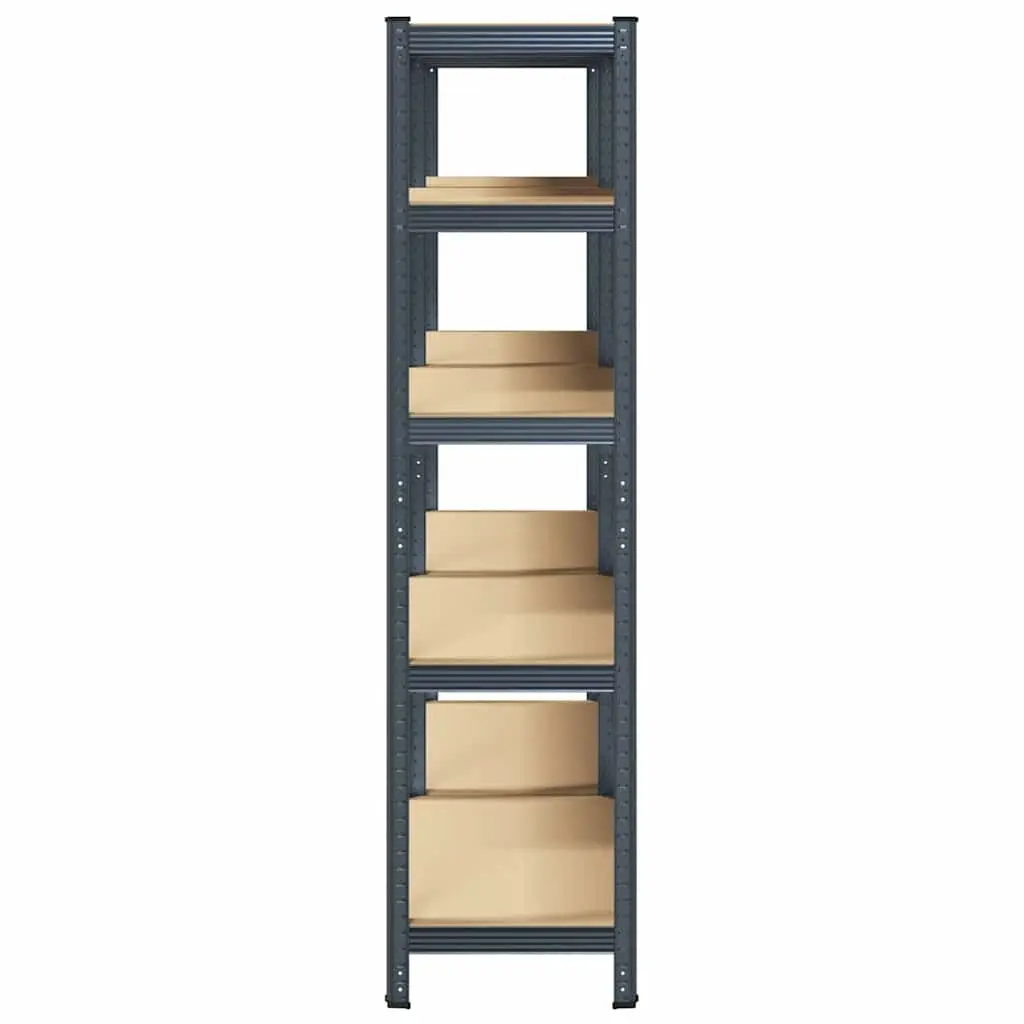 Heavy-Duty Industrial Shelving Unit for Storage 5 Layer Anthracite Steel Engineered Wood